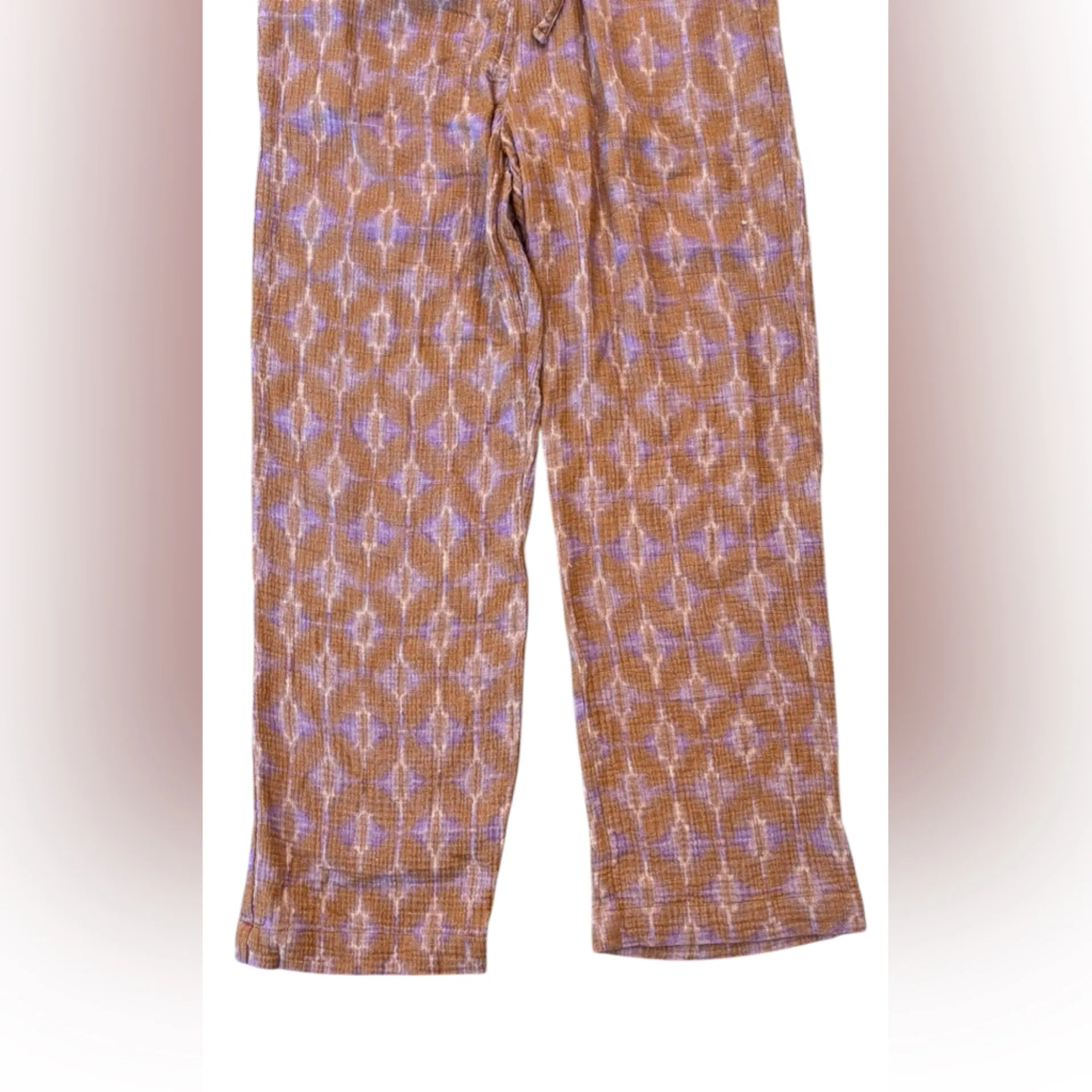 Xirena Atticus Cotton Gauze Drawstring Pants Size XS Beach Boho Coastal Resort Brown - Image 4