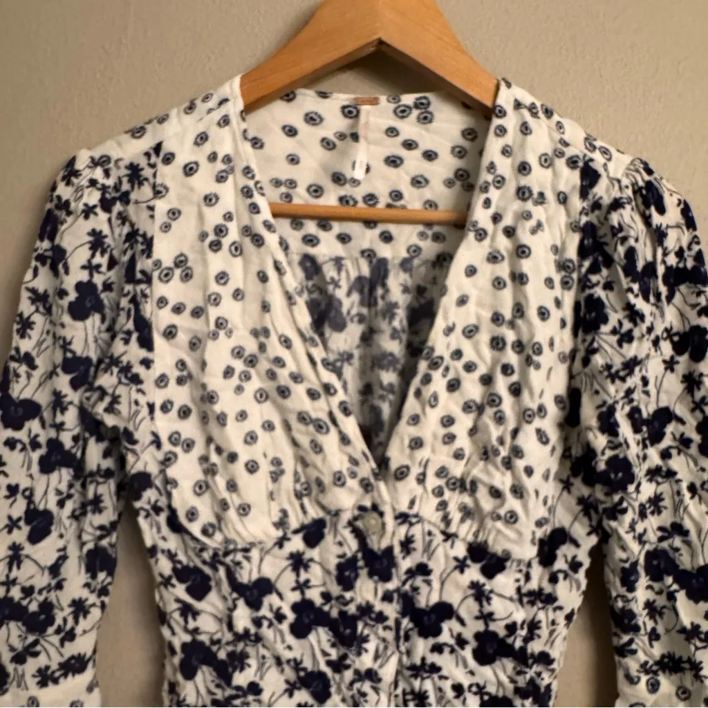 FREE PEOPLE Floral Blouse - Image 5