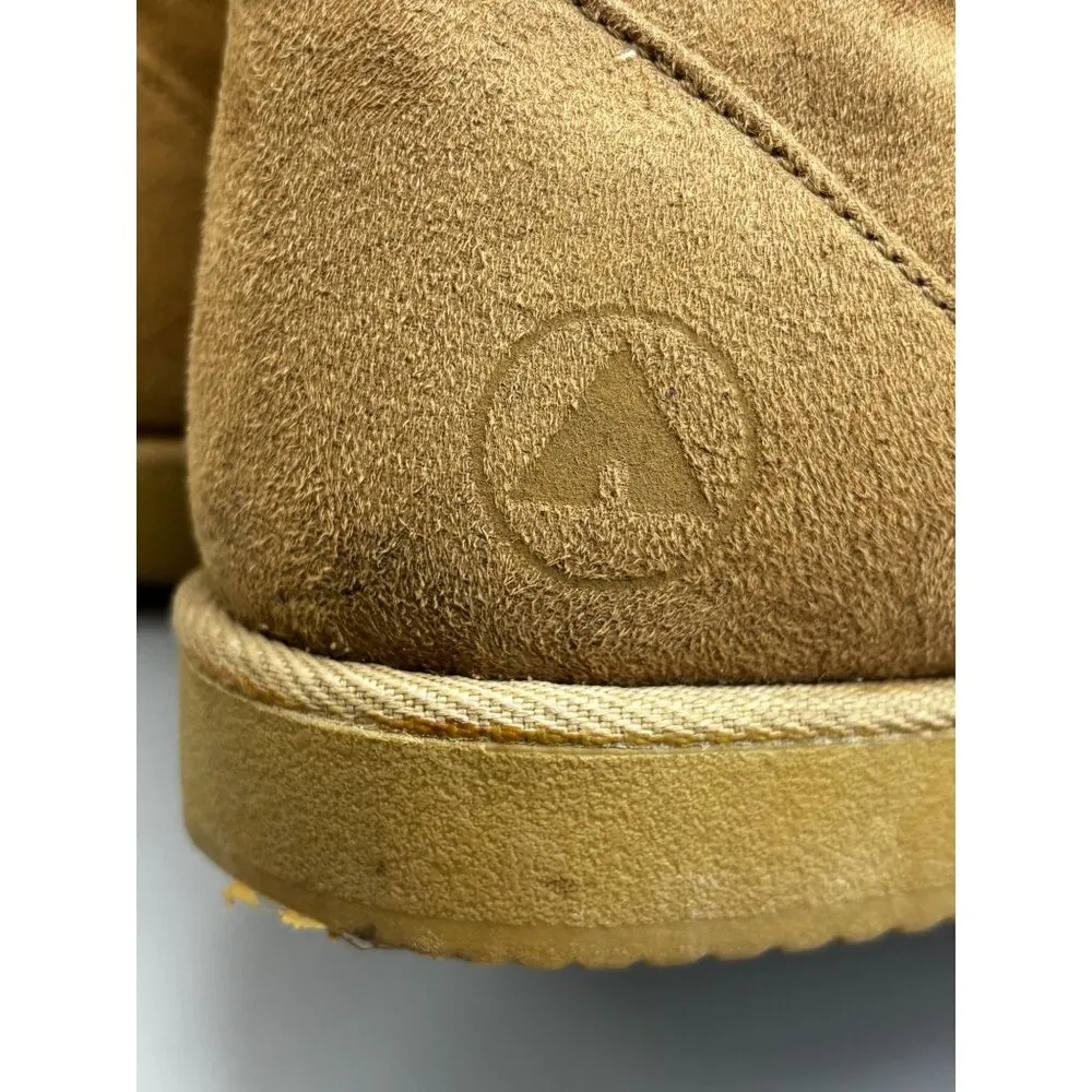 AIRWALK Classic Tall Faux Sheepskin Suede Winter Boots Tan Women 8.5 - Image 7
