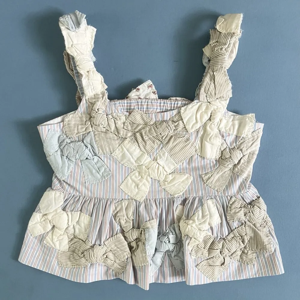 Sea New York Bonnie Bowtie Appliqué Multi Cotton Tank Top Blue - Image 6