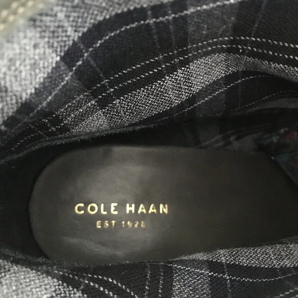 Cole Haan Block Heel Wedge Pull-On Leather Ankle Boot in Olive Green Size 9B - Image 6