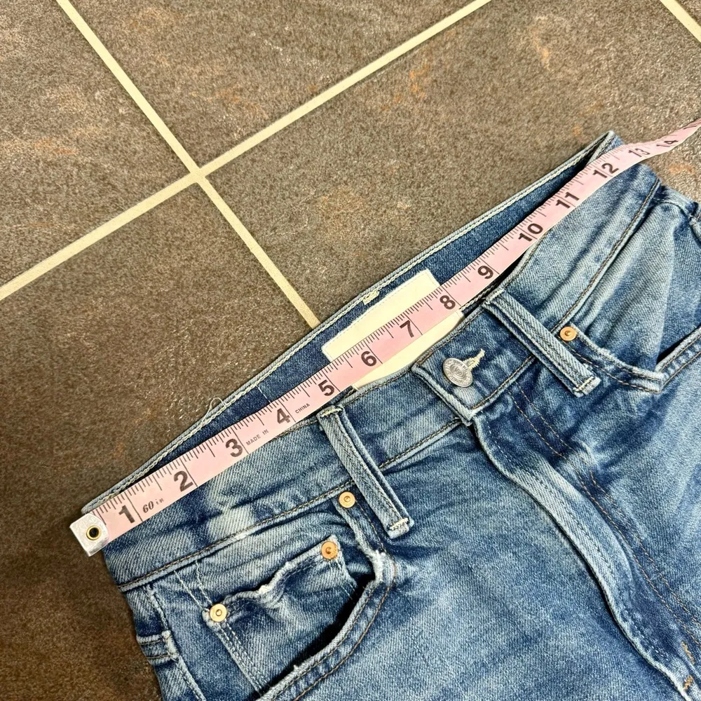 MOTHER Superior Denim High Waisted Rider Ankle Jeans Far Beyond The Sky Blue 25 - Image 13