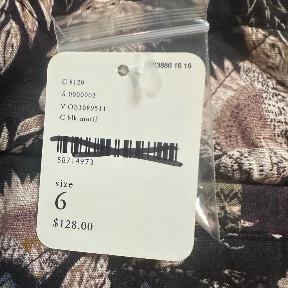 NWT Free People Mad Love Bohemian Black and Quilted Wrap Skirt $128 MSRP - Image 9