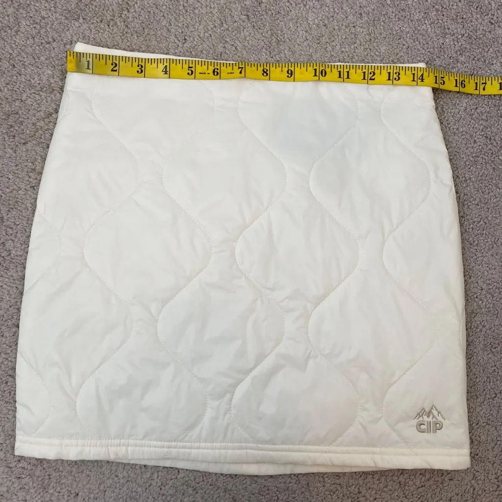 NWT CONEY ISLAND PICNIC Alpine‎ Slopes Quilted Mini Skirt Size 26 Coconut Milk - Image 7