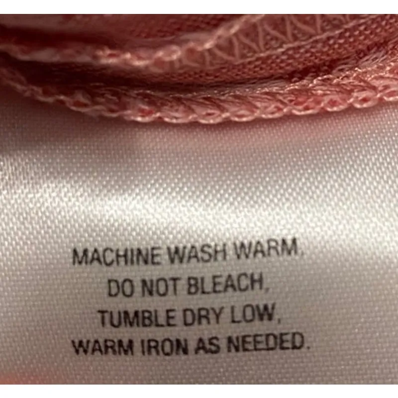 Jaclyn Smith Pink Floral Linen Cotton Button Front Tunic Top 1X Mandarin Collar - Image 8