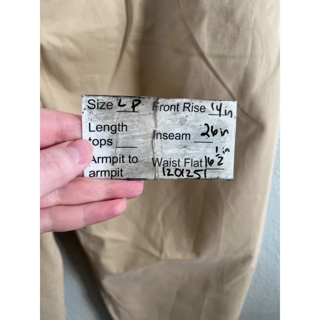 Exquise Anthropologie Womens Cedar Tan Chino Barrel Leg Cropped Pants Large P - Image 9