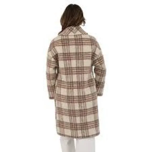 Nine West Modern Shawl Collar Double Breasted Coat - Image 2