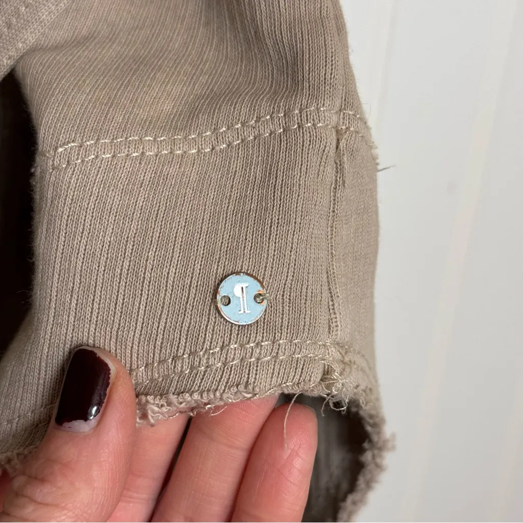 Anthropologie Pilcro Cotton Belted Vest Taupe Women’s Size Small - Image 7