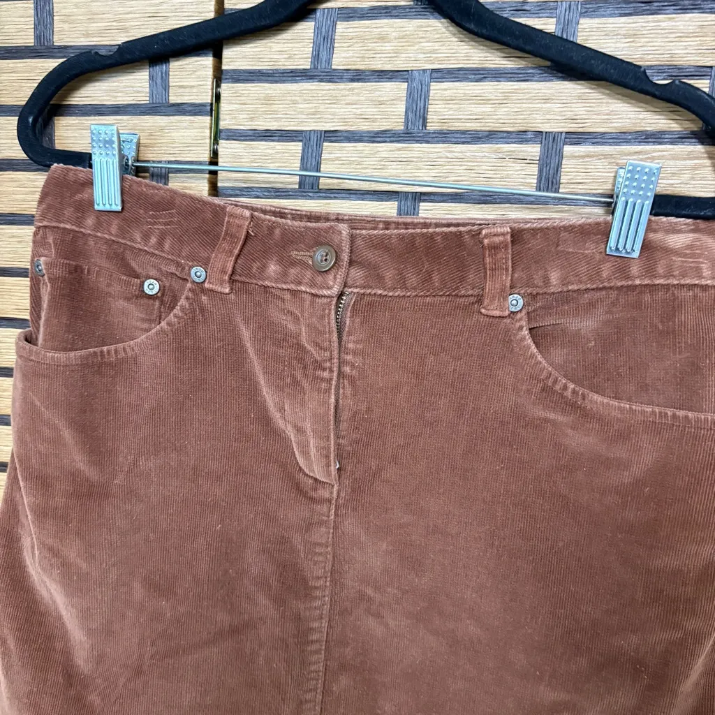 Woolrich Brown‎ Corduroy Skirt Size 6 - Image 3