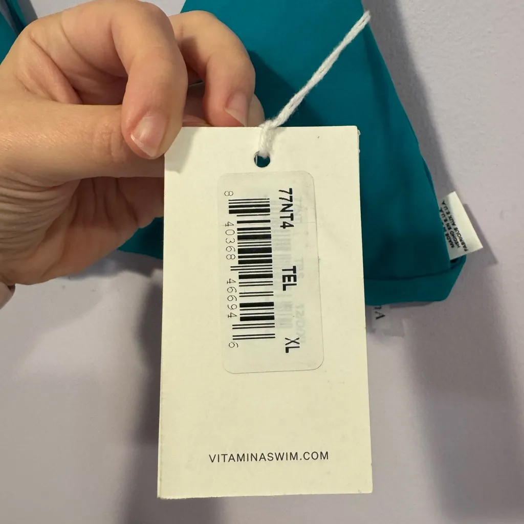 Blue NWT Vitamin A‎ triangle bikini swim top - Image 3