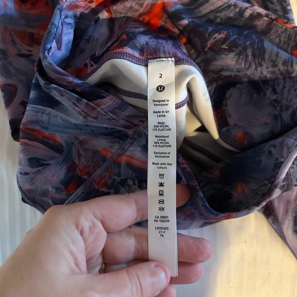 NWT Lululemon Fast Free Tight Legging 28” High Rise Size 2 Brushed Atmospheric - Image 5