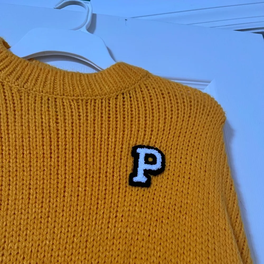 COPY - PINK yellow knit sweater - Image 2