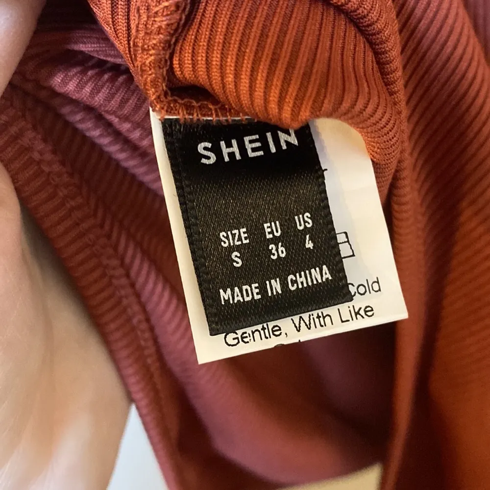 Burnt orange tank ribbed bodysuit - Image 5