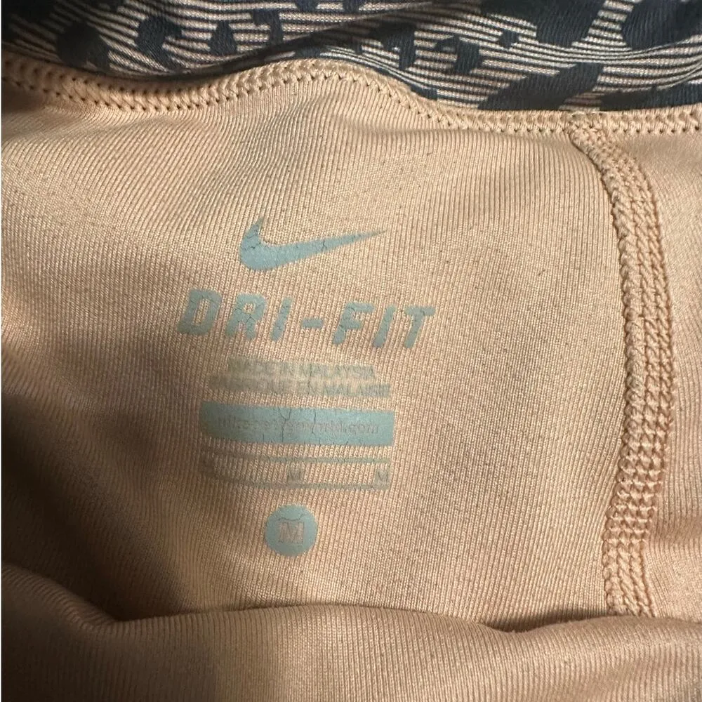 Nike Dri-Fit Athletic Skort Women's Size Medium Tennis Leopard Active Blue Skirt - Image 5