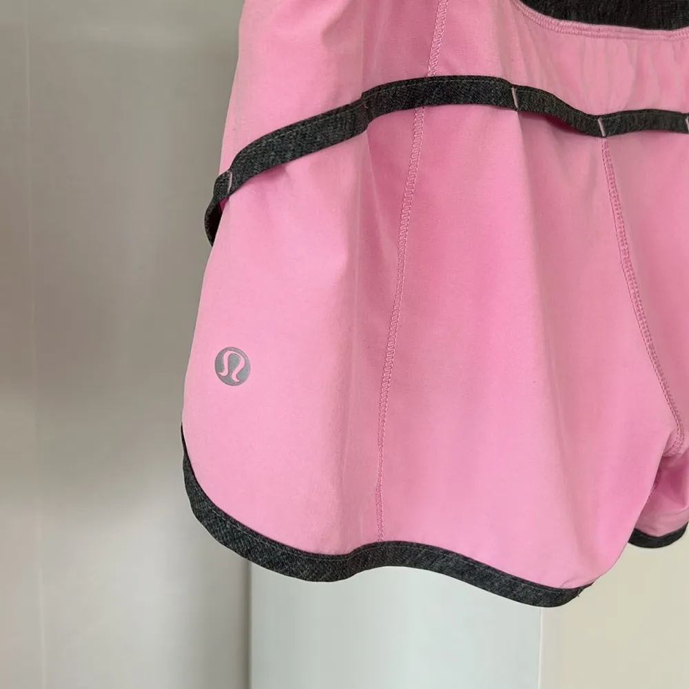 Light Pink and Grey Lululemon Shorts - Image 3