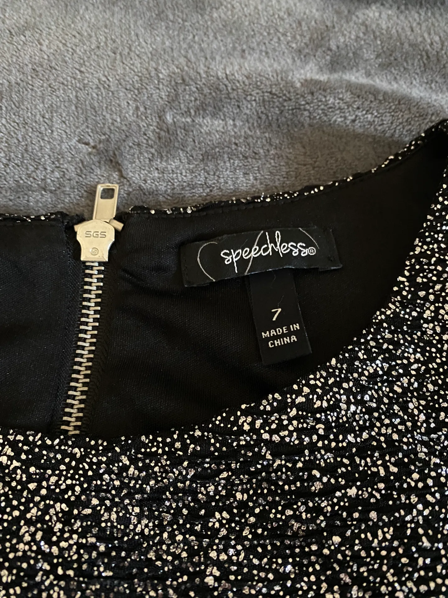 Shiny Black Dress - Image 4