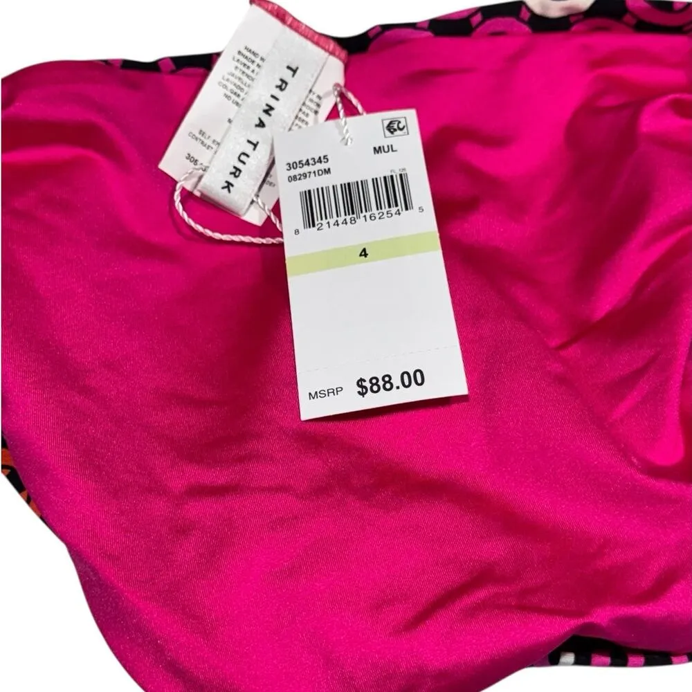 NWT! Trina Turk Women's Echo Chain Halter Tankini Top & Bottoms - Size 4 - Image 14