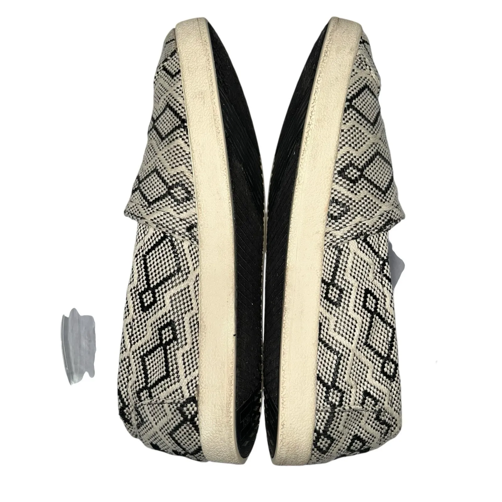 TOMS‎ Black Diamond Jacquard Rubber Sole Womens Classic Slip-On Casual Shoes 8 - Image 6
