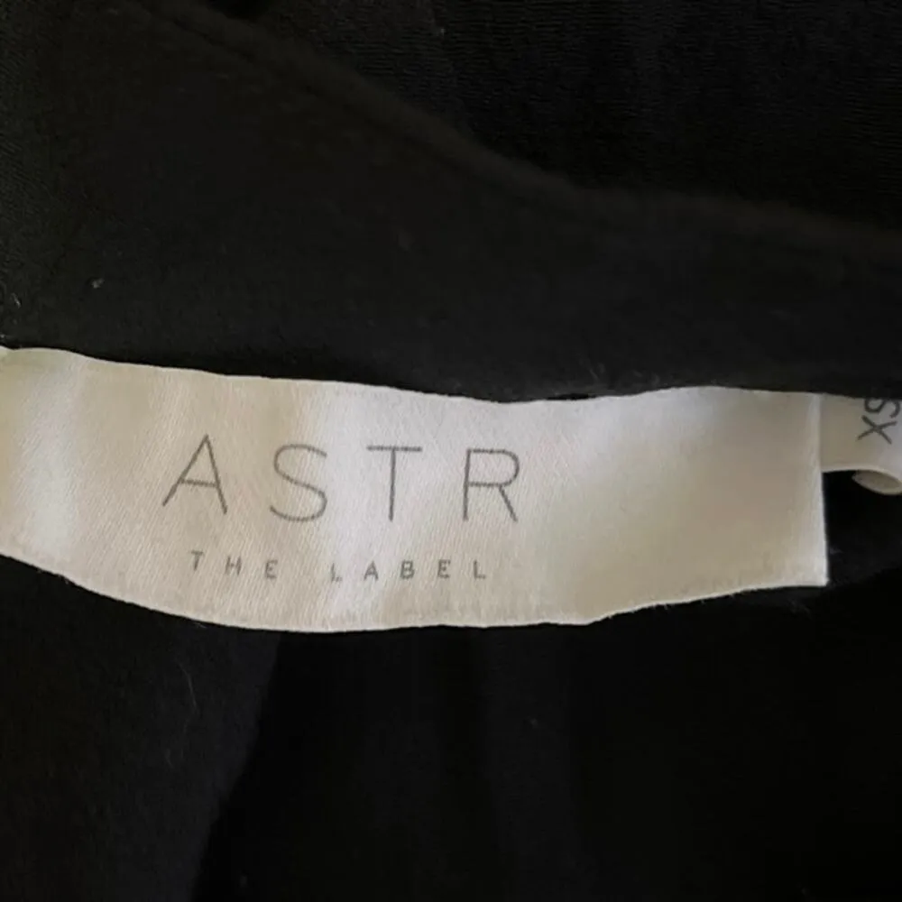 ASTR The Label Black High Waisted Tie Waist Straight Leg Trouser Pants Size XS - Image 5