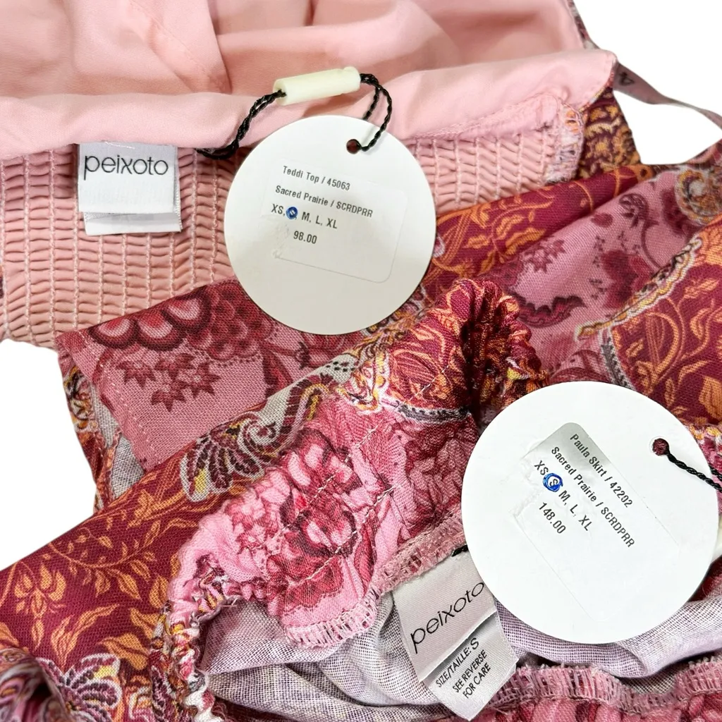 PEIXOTO ANTHROPOLOGIE Set Teddi Beaded Top & Paula Skirt, Sacred Prairie, Small - Image 13