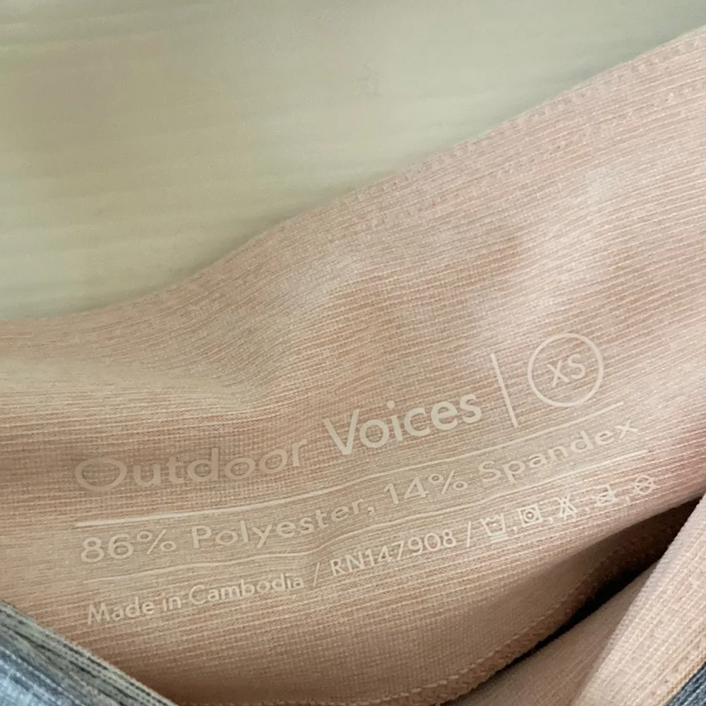 NEW Outdoor Voices 7/8 Springs Leggings Pants Lake Dove Rose Quartz Size XS NWT - Image 5