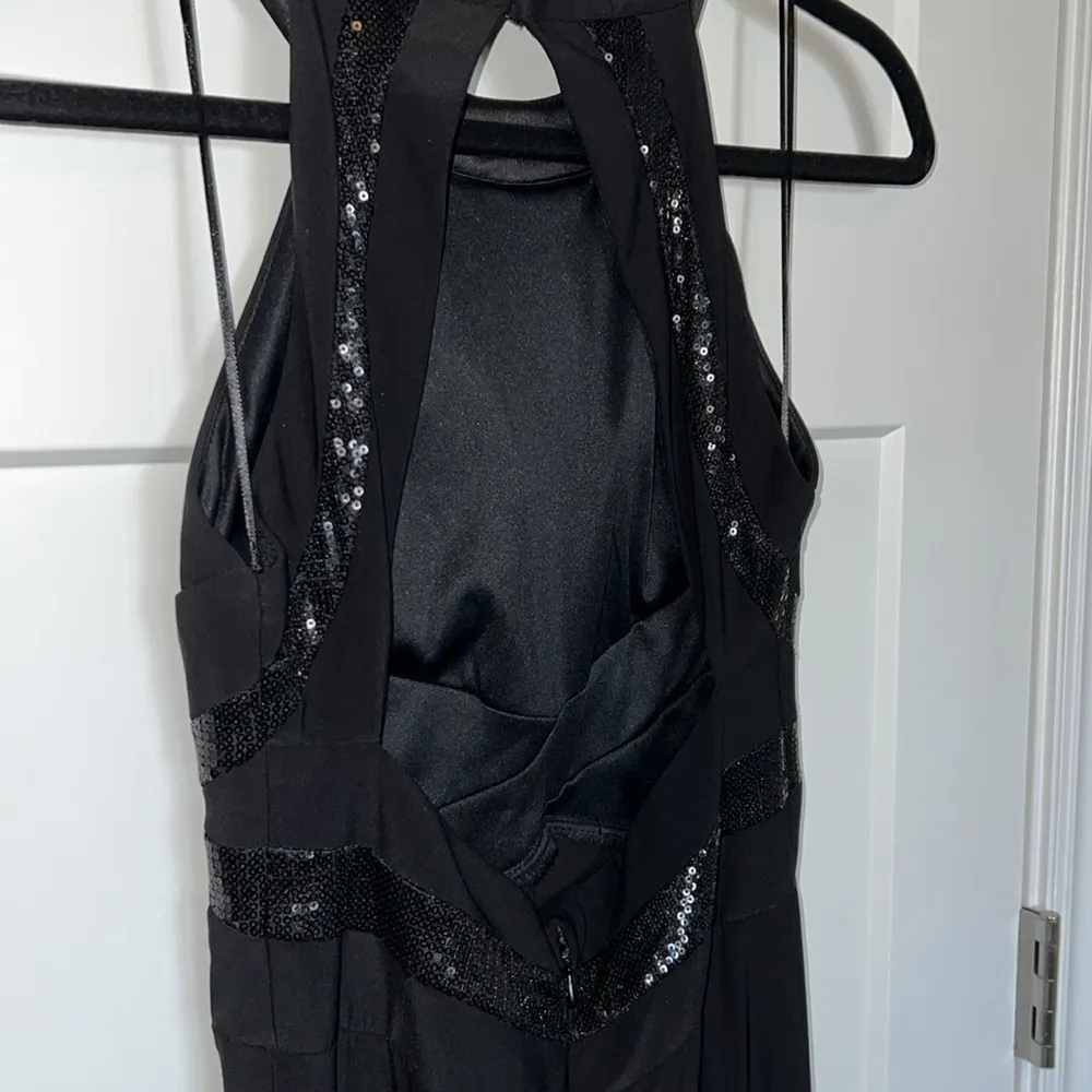 NWOT Night Way Sequin Open-Back High-Neck Dress - Image 5