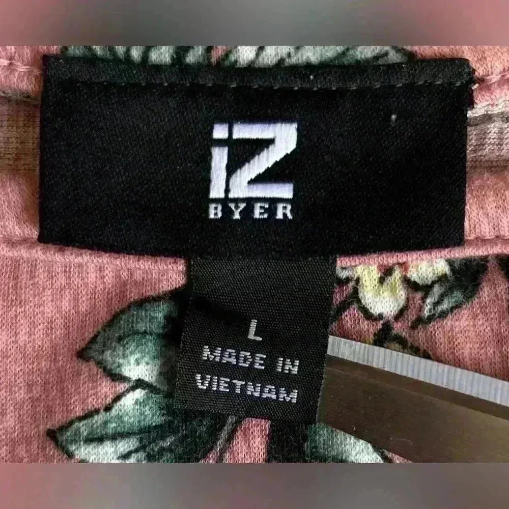 Iz Byer  | Women’s Ladies Pink Multicolor Floral Top | Large - Image 3