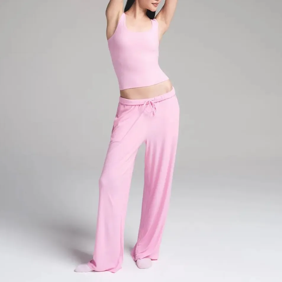 SKIMS NWT Soft Lounge Loose Pant Bubblegum - Image 3