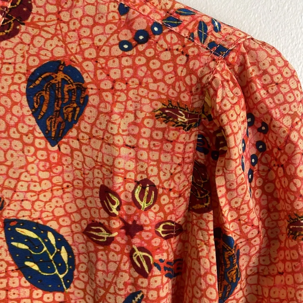 Ulla Johnson Ashlyn Printed Silk Blouse Cherry Blossom - Image 9