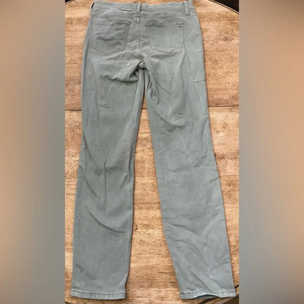 Madewell High Riser Crop 10” Women’s Size 26 Sage Green Cotton Blend Denim Jeans - Image 5