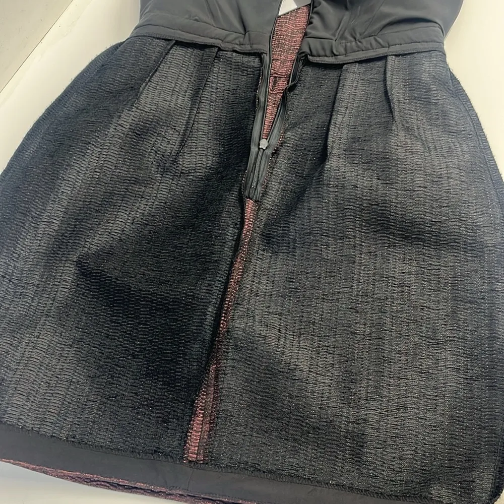 NWT holiday party dress sparkly strapless bustier sweetheart neckline mesh area - Image 9