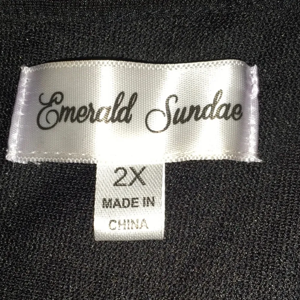 Emerald Sundae Black Bodycon Cutout Sheath Dress LBD Summer Plus Size - Image 7