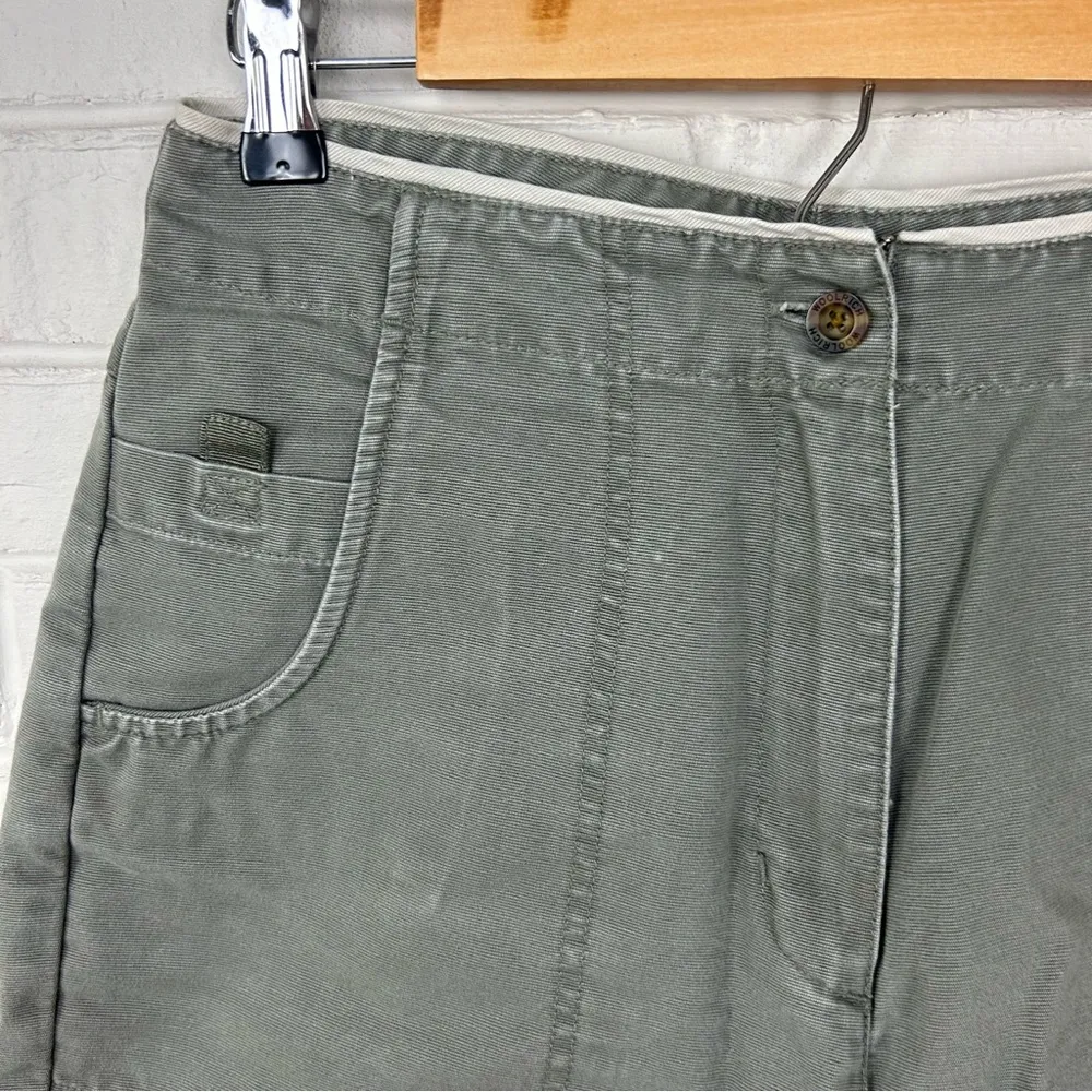 Vintage Woolrich Green Cotton Fieldstone Outdoor Casual Shorts Size 10 - Image 6
