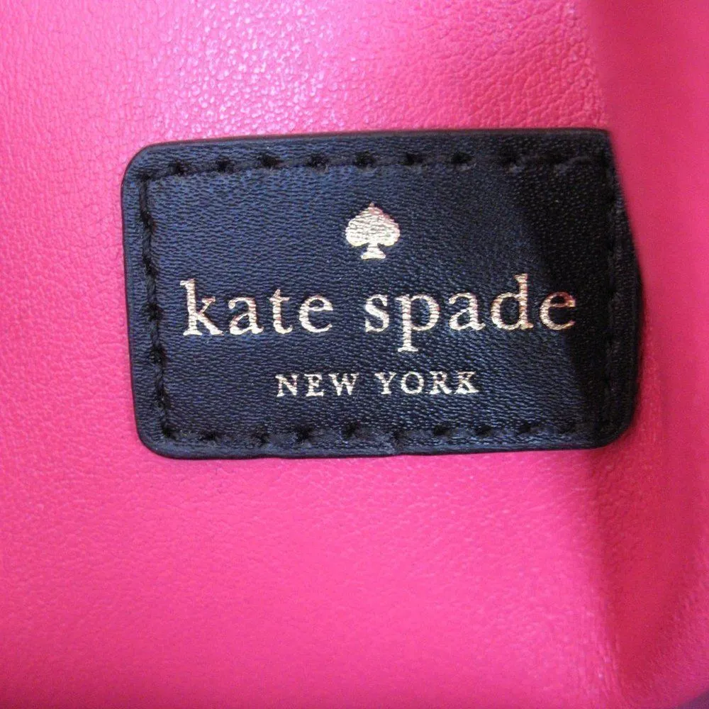 Kate Spade Black Sweetheart Pink Kyra Arbour Hill Leather Tote - Image 16