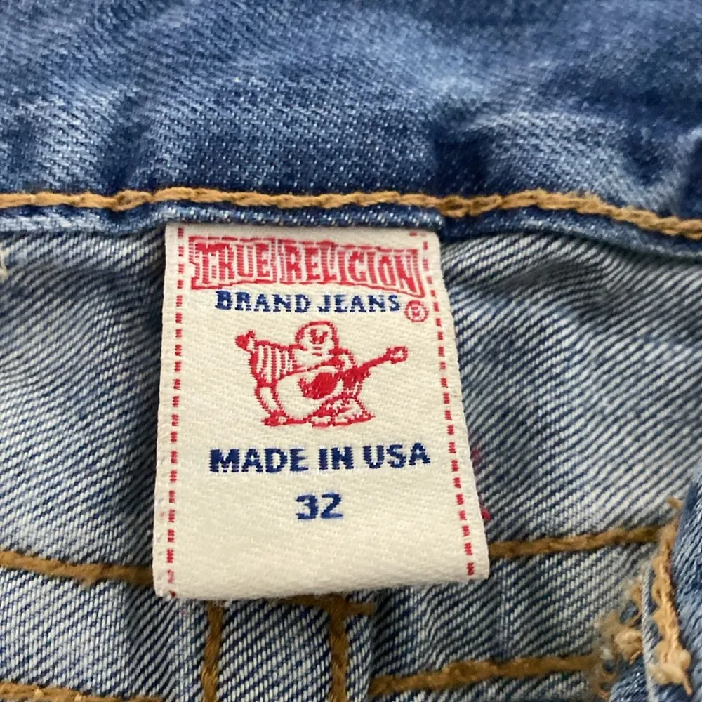 True Religion Denim Blue Women's Shorts Size 32 / 100% Cotton/ Preowned - Image 4