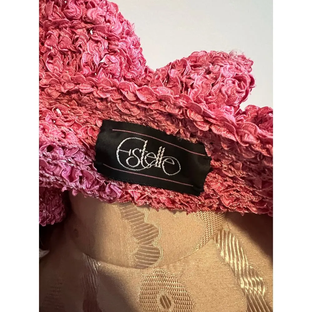 Estelle Gracer Vintage Hand Woven Ruffle Cardigan (No Size Tag - Image 7