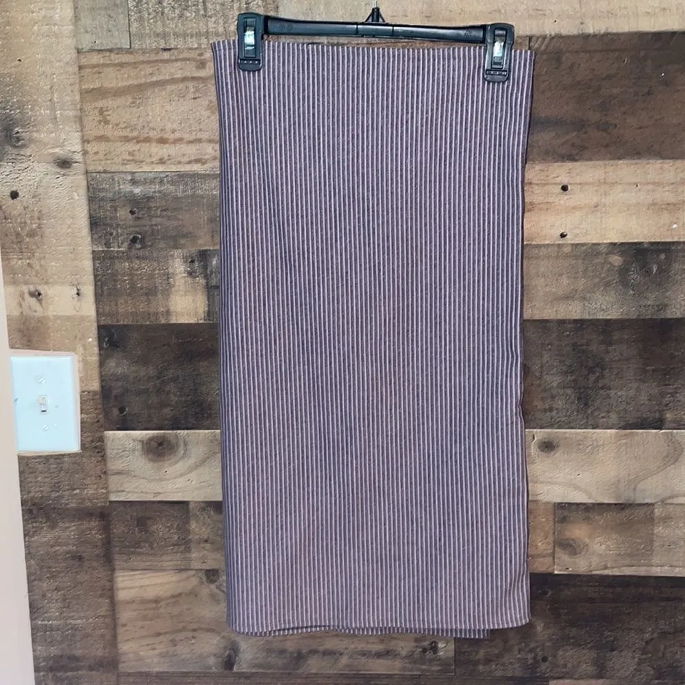 Lululemon Vinyasa Scarf *Rulu Hyper Stripe Mauvelous Heathered Black Gray - Image 6