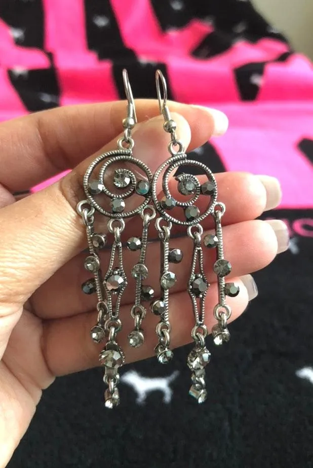 Crystal Dangle Earrings Multiple - Image 3
