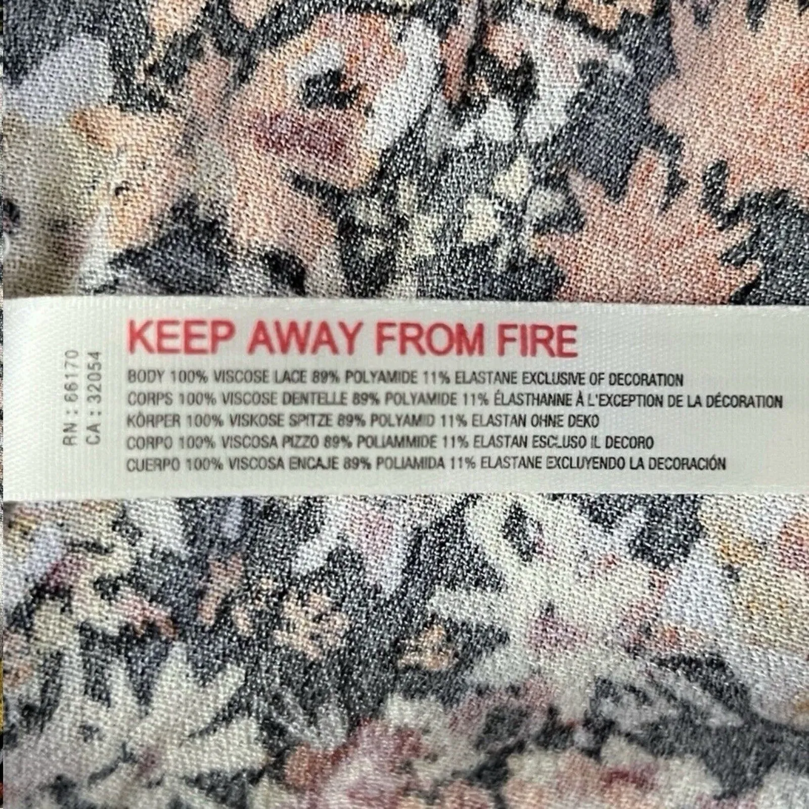 NWT Free People Heat Wave Midnight Combo Floral Black Long Sleeve Bodysuit - Image 10