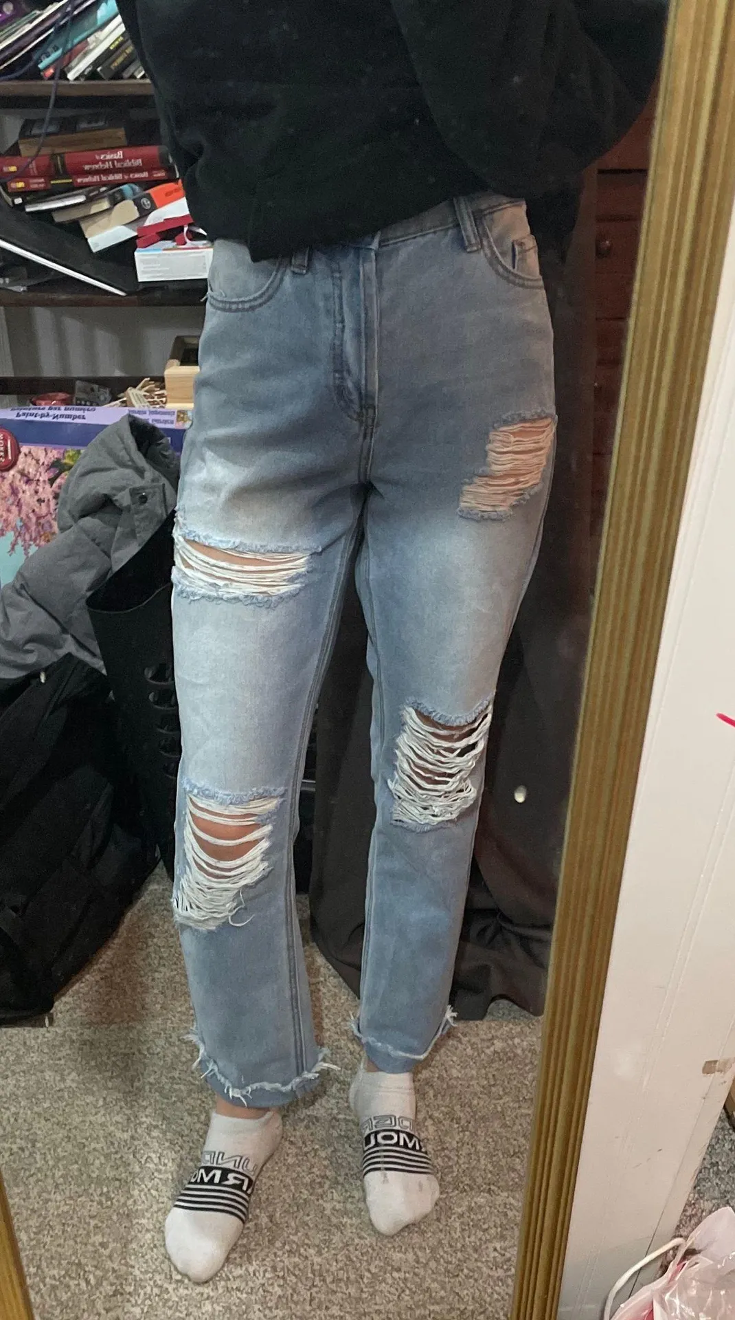 Distressed Mom Jeans - Image 2