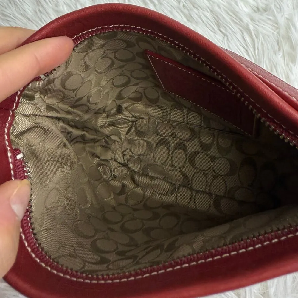 Vintage COACH y2k  Red Demi Legacy Mini Duffle bag - Image 8