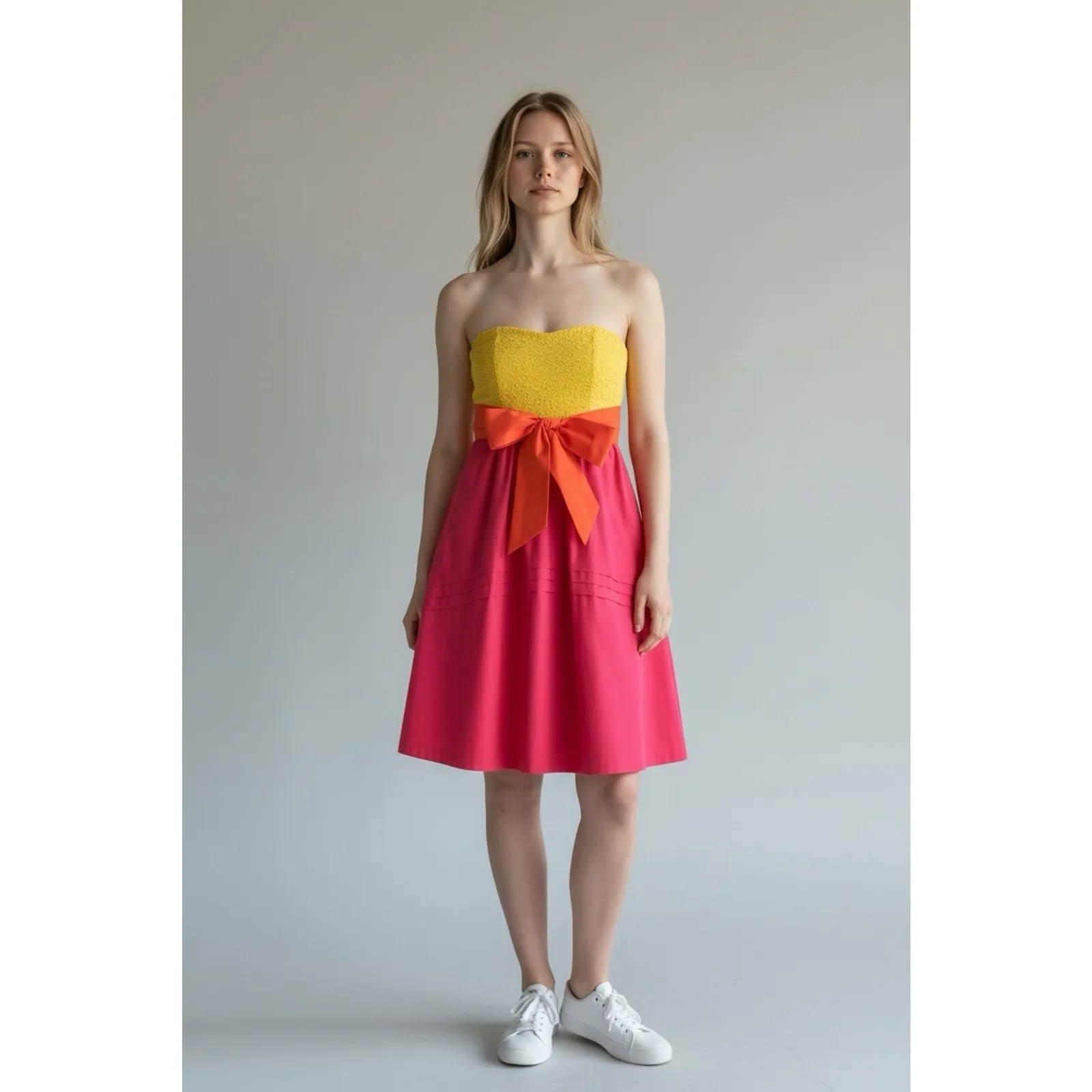 Maeve for Anthropologie Parading Hues Color Block Strapless Dress. Size 4 - Image 10