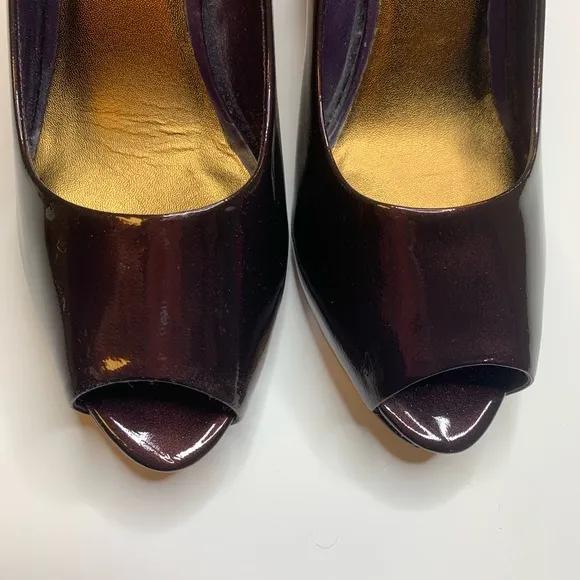 Arturo‎ Chiang AT-Iris Blackberry Peep Toe Pumps Size 9 - Image 3