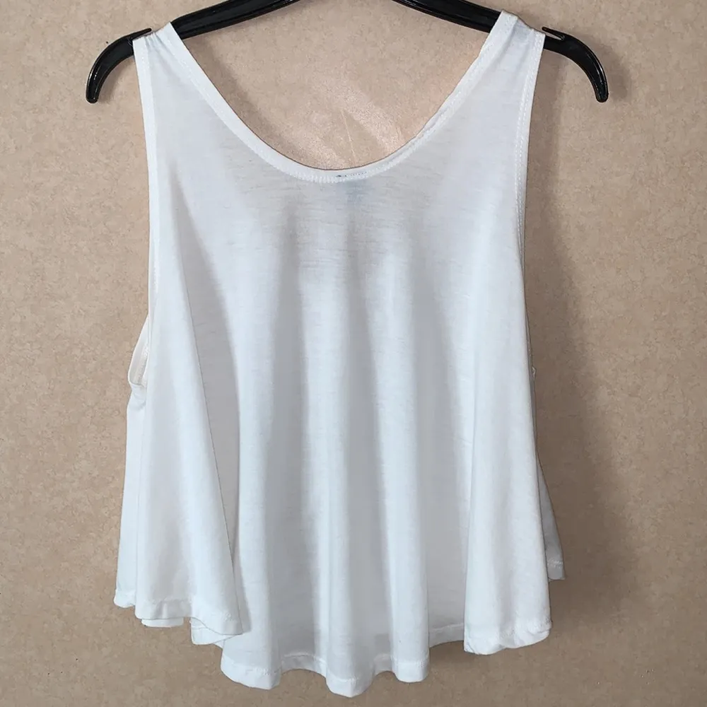 Cream Color Snap Button Mid Drift Top - Image 2