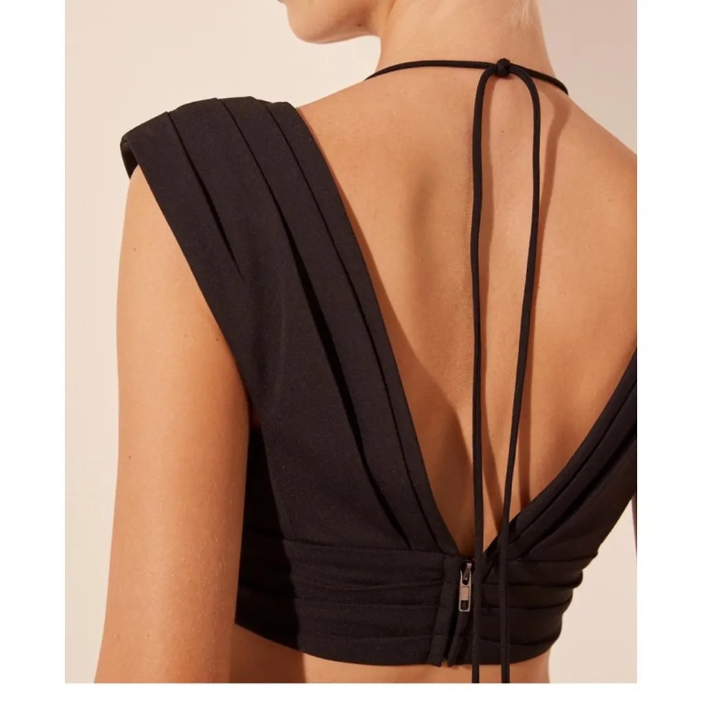 Shona joy  Lani Cross Front Ruched Crop Top - Image 4