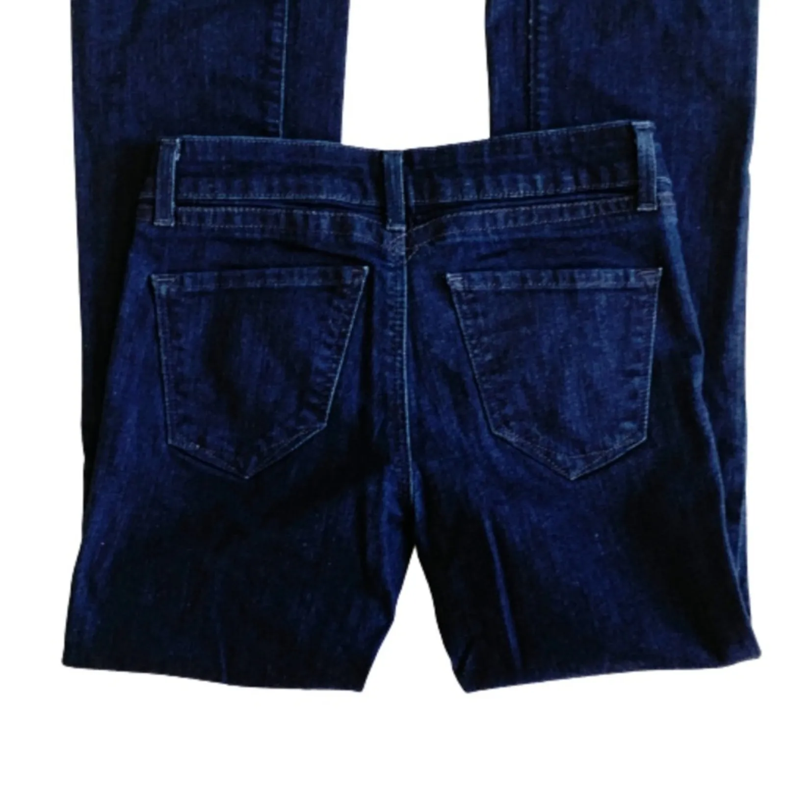 Yummie Jeans Boot Cut Jeans Slimming Dark Wash Mid Rise Slim Boot Cut Size 25 Blue - Image 6