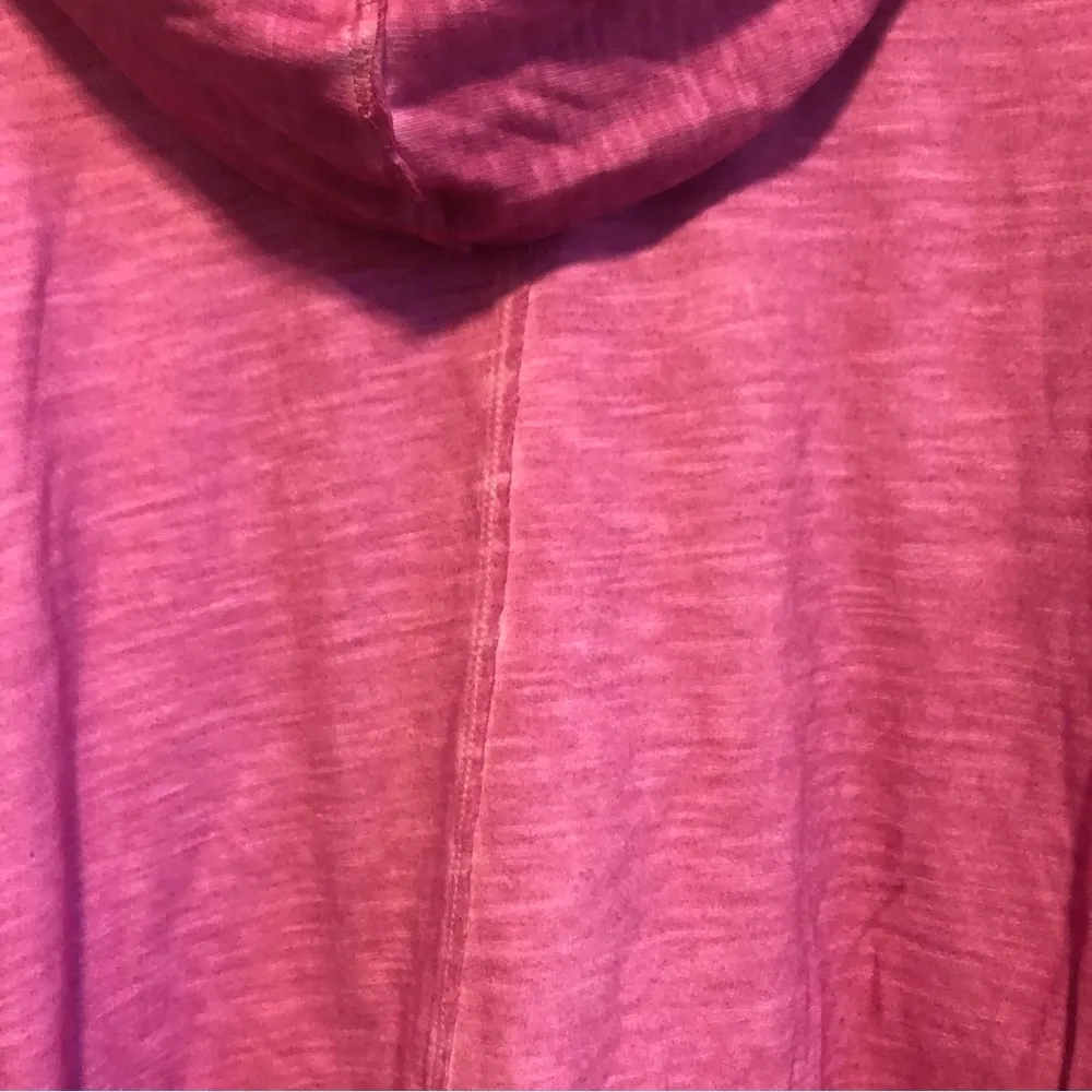 STYLE & Co sweatshirt hooded pullover NWT pink lace size M - Image 7