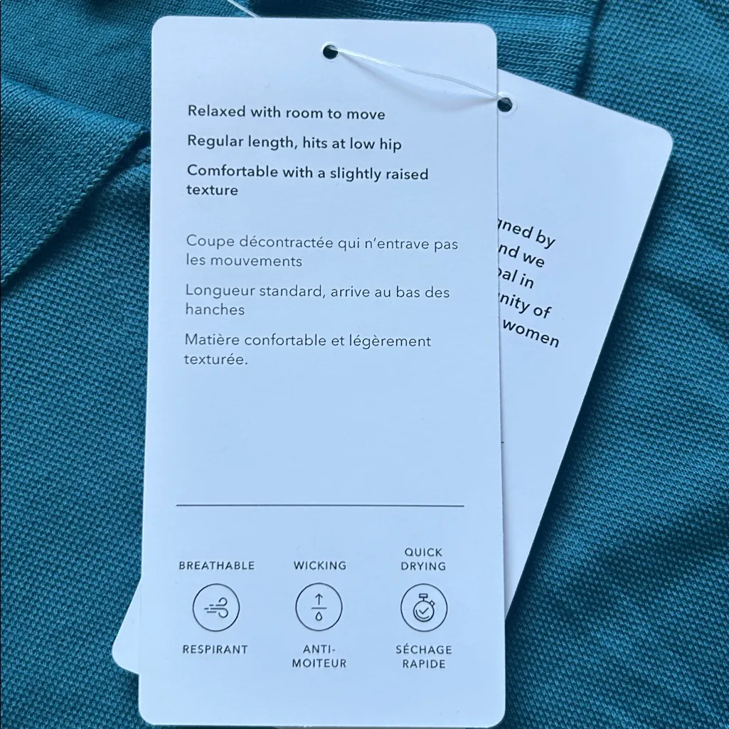 Athleta Pique Short Sleeve Polo Top - Image 5