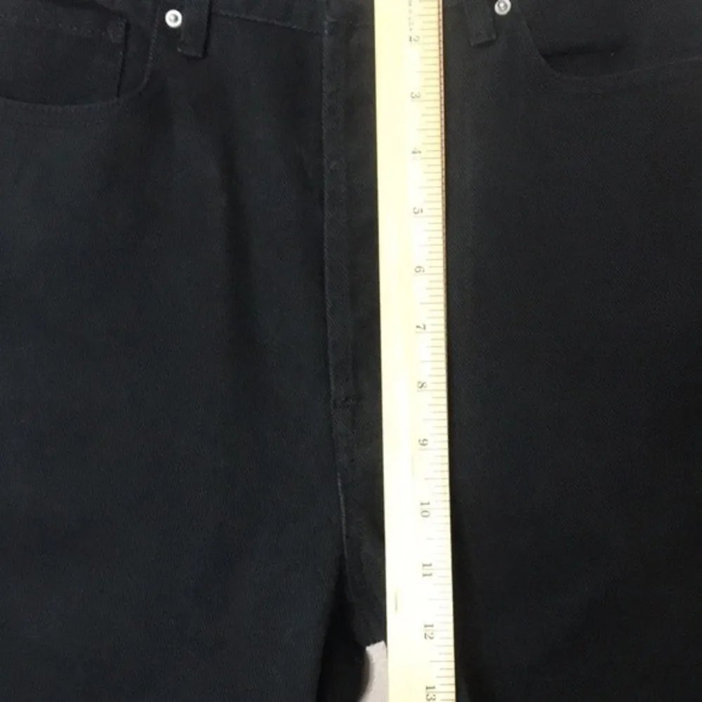 Playboy by pac-sun black button fly high waisted denim jeans size 27 cute - Image 9