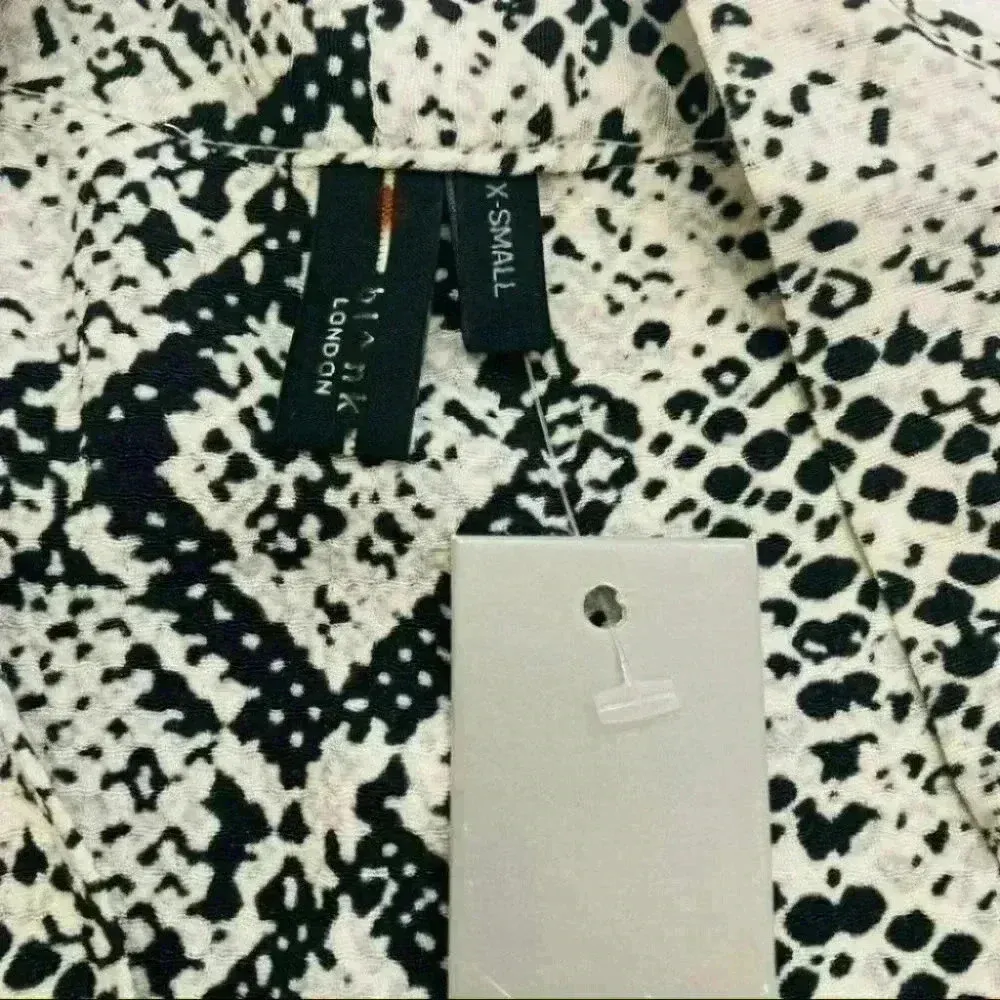 Anthropologie Bl-nk London Imanio Snake-Printed Shirtdress Size XS NWT $168 - Image 11